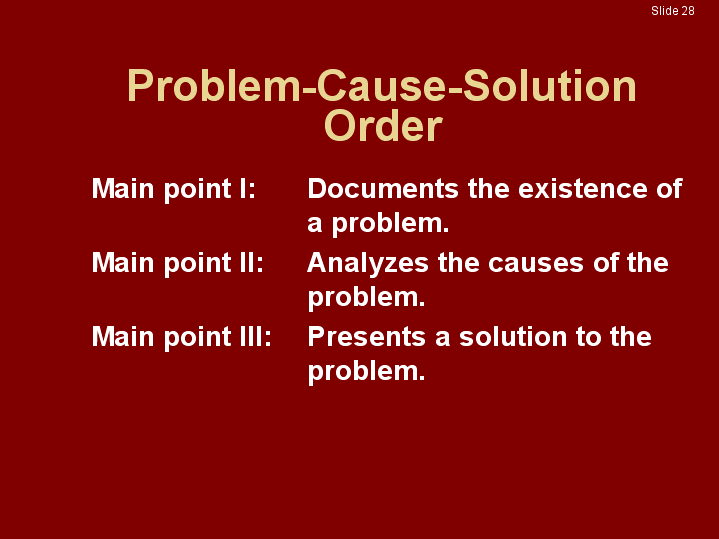 problem-cause-solution-order